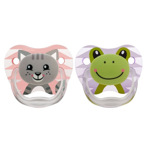 Dr. Brown's Printed Shield Pacifier Stage 1 (0-6M) - Girl Animal